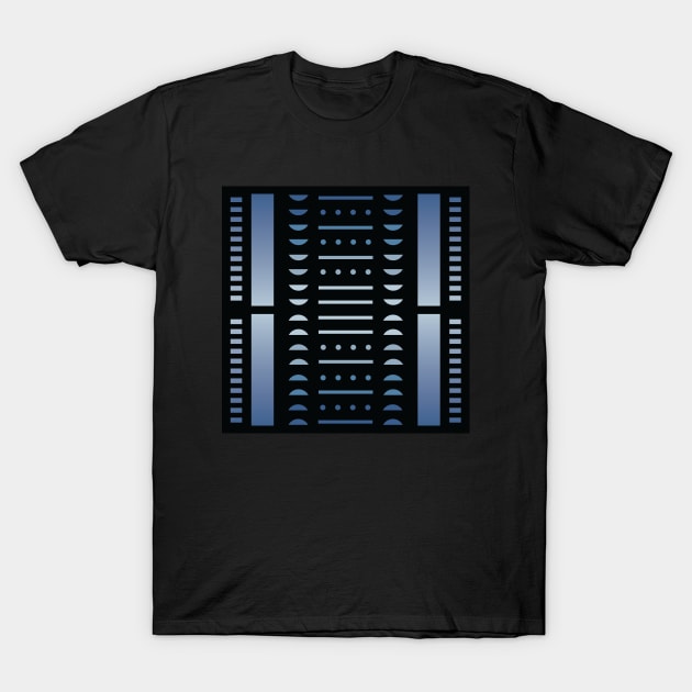 “Dimensional Civilization” - V.2 Blue - (Geometric Art) (Dimensions) - Doc Labs T-Shirt by Doc Labs